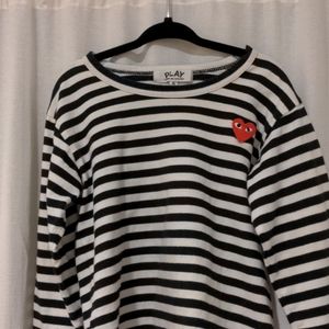 Comme Des Garcons striped tee, size 6